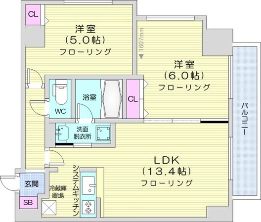 円山公園駅 徒歩1分 9階の物件間取画像